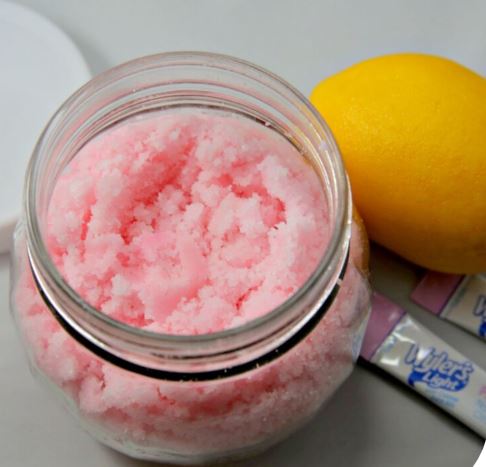 pink lemonade sugar scrub