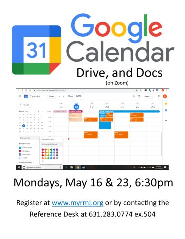 Google Calendar, Drive, and Docs (Zoom)