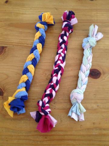 Braided dog toys