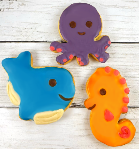 sea creature cookies