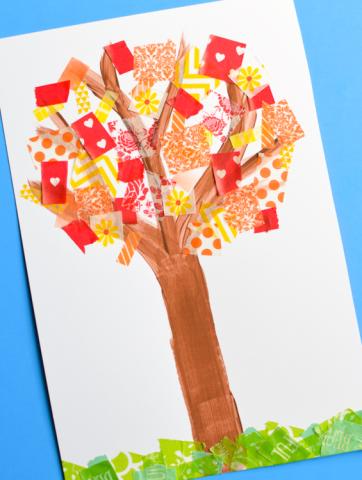 washi tape tree