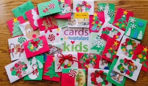 Holiday cards for hospitalized kids