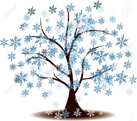 Winter Snowflake Tree