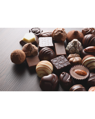 Different chocolate candies