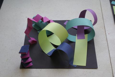 abstract paper sculpture