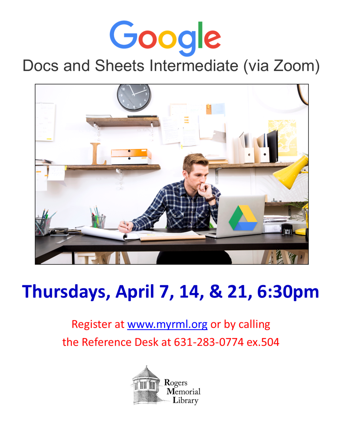 Google Docs and Google Sheets Intermediate (via Zoom)