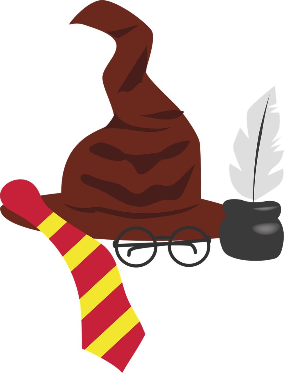 Harry Potter hat and tie